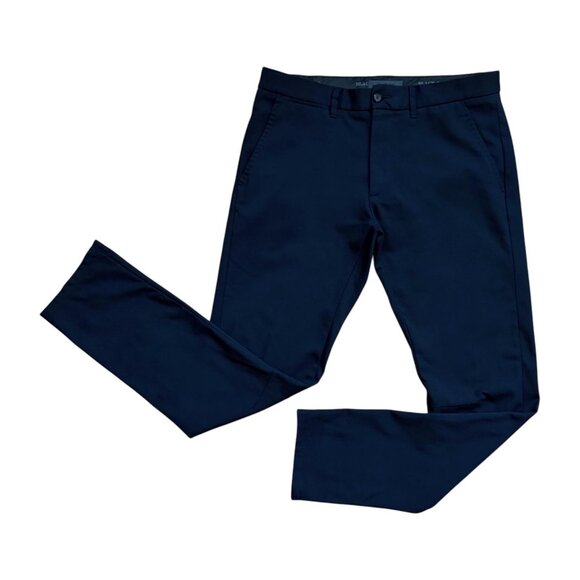 Zara Man Slim-Fit Viscose-Blend Pants | 30 | Blue - Picture 7 of 11